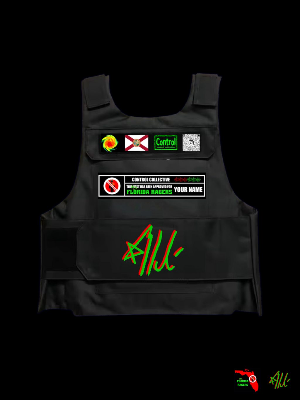 CUSTOM FLORIDA RAGERS PIT CONTROL VEST